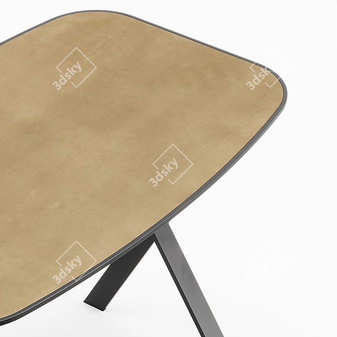 Modern Meridiani Burt Desk 3D model image 4