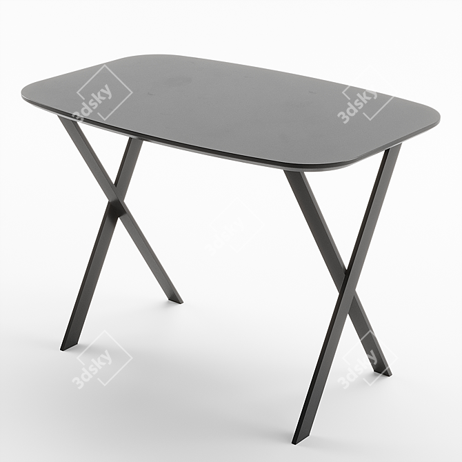 Modern Meridiani Burt Desk 3D model image 6