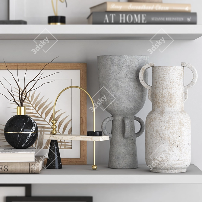 Elegant Decorative Set for Stylish Interiors 3D model image 4