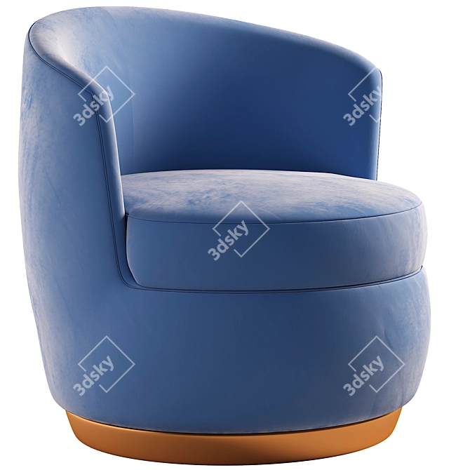 Modern Comfort Armchair 3D model image 5