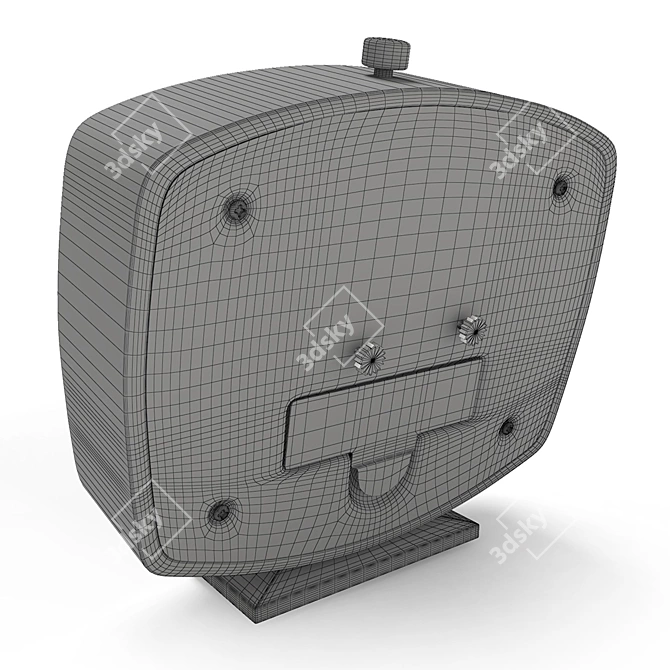 Vintage Style Alarm Clock 3D model image 4