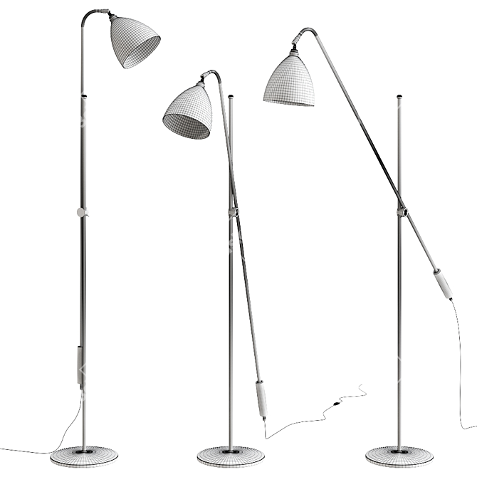 Task Overreach Floor Light: Elegant and Versatile! 3D model image 2