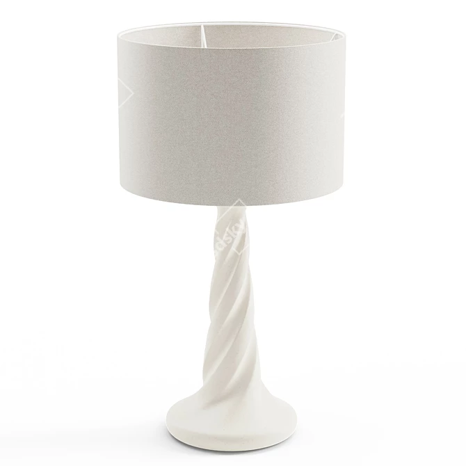 Twist Base Table Lamp 3D model image 1