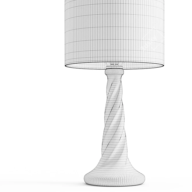 Twist Base Table Lamp 3D model image 6