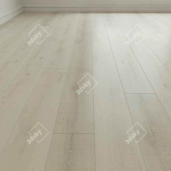 High-quality Oak Laminate Flooring 3D model image 1