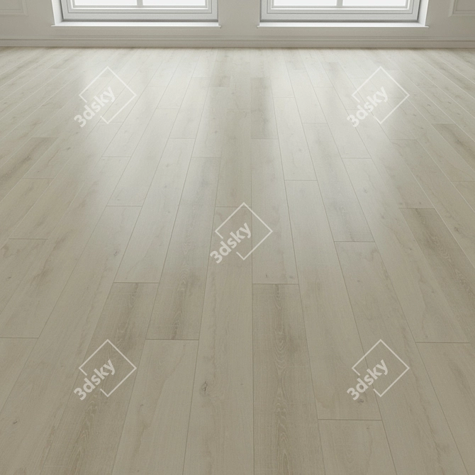 High-quality Oak Laminate Flooring 3D model image 3