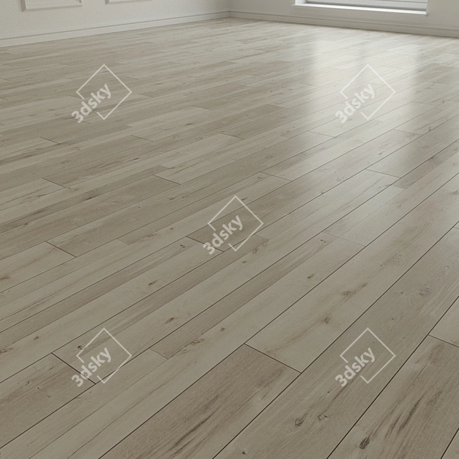 Urban Oak Laminate Flooring 3D model image 2