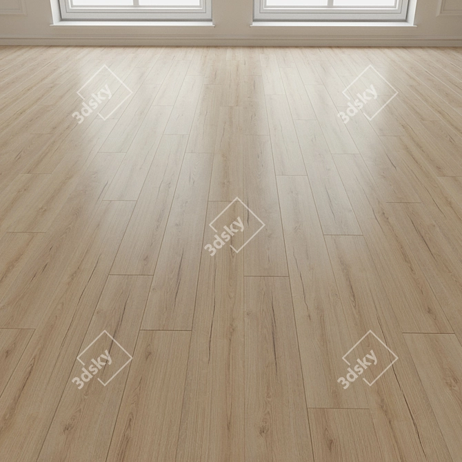 Evoke Oak Laminate Board 3D model image 3