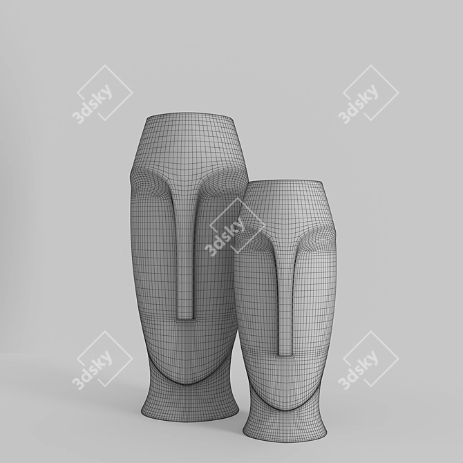Elegant Vase, High Resolution 3D model image 3
