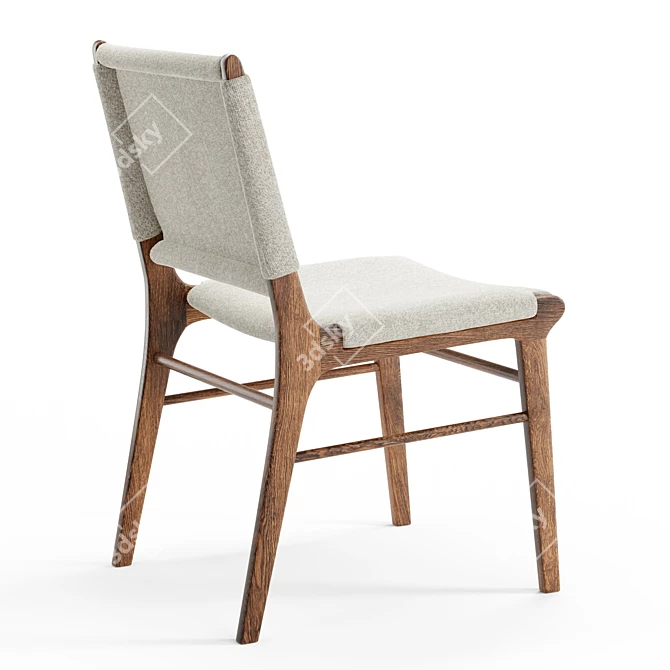 Tailored Almond-Birch Matilda Chair 3D model image 3