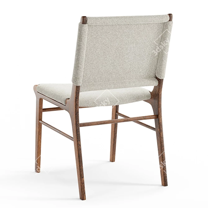 Tailored Almond-Birch Matilda Chair 3D model image 4