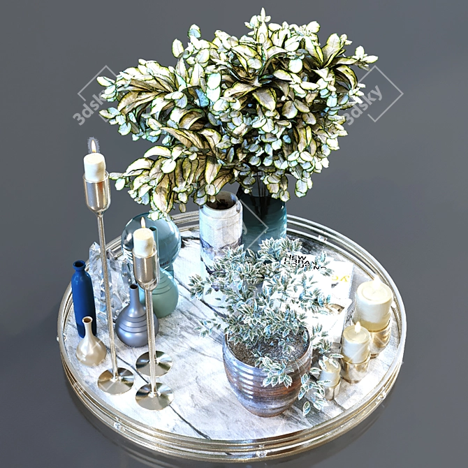 Elegant Decoration Set 2015 3D model image 1