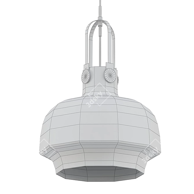 Opal Glass Pendant Lamp: Copenhagen SC7 3D model image 2