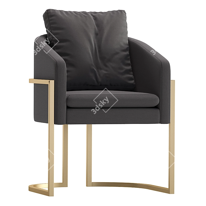 Comfortably Chic Armchair MADLENE 3D model image 4