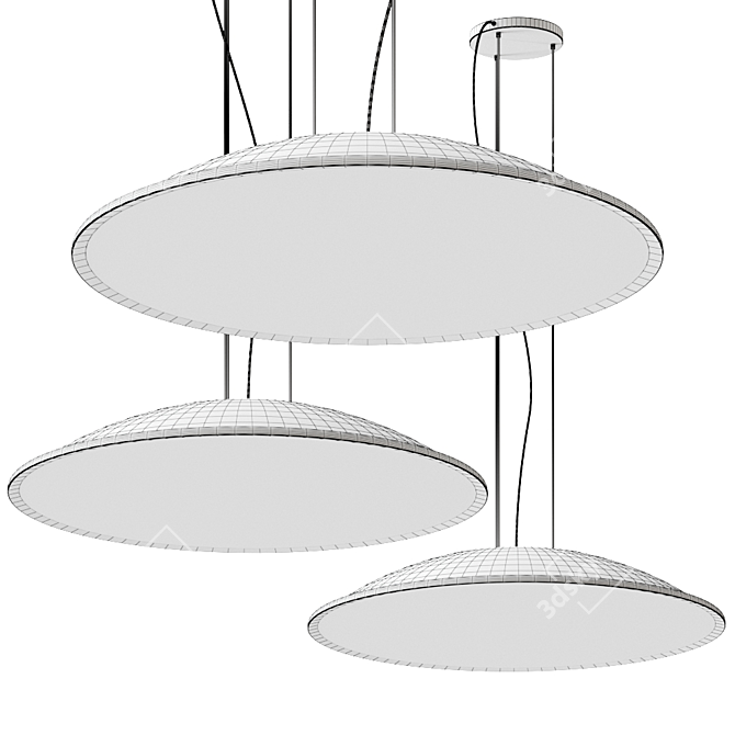 Modern Big Pendant Lamp 3D model image 2