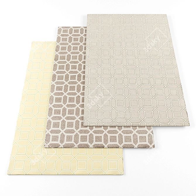 High Resolution Rugs Pack 3D model image 1