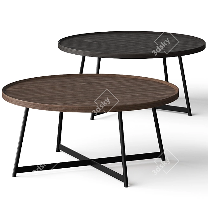 Gorgeous Gweneth Round Coffee Table 3D model image 1