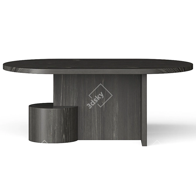 Ferm Living Insert Table: Sleek Modern Design 3D model image 1