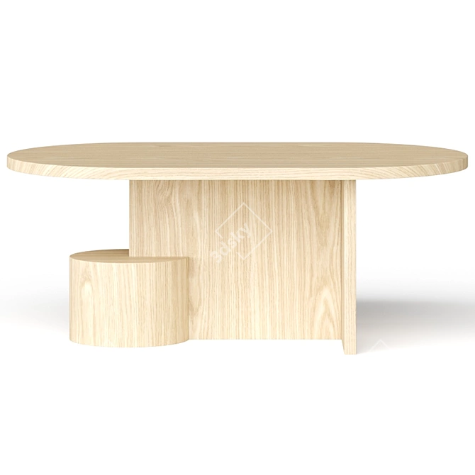 Ferm Living Insert Table: Sleek Modern Design 3D model image 2