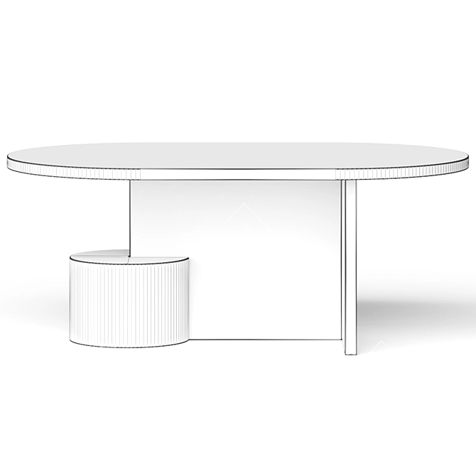 Ferm Living Insert Table: Sleek Modern Design 3D model image 3