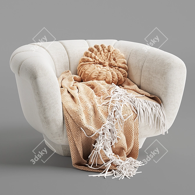 Odea: Stylish and Comfortable Armchair 3D model image 1