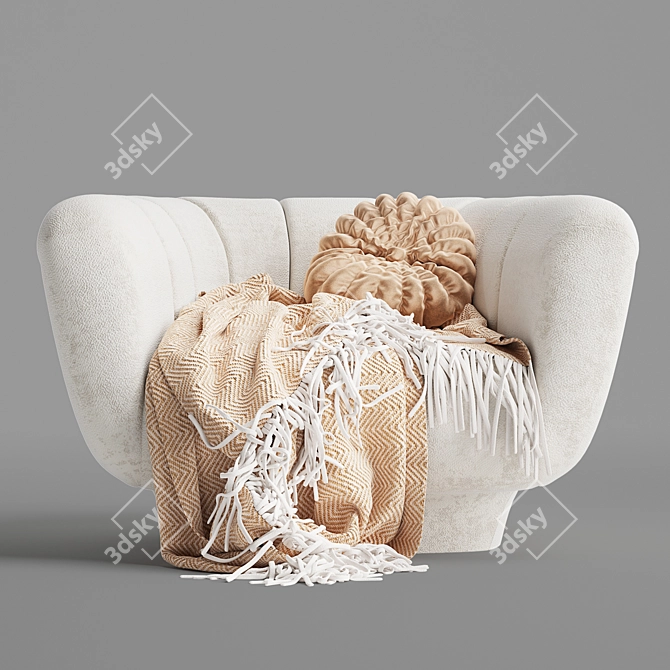 Odea: Stylish and Comfortable Armchair 3D model image 2