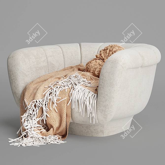 Odea: Stylish and Comfortable Armchair 3D model image 3