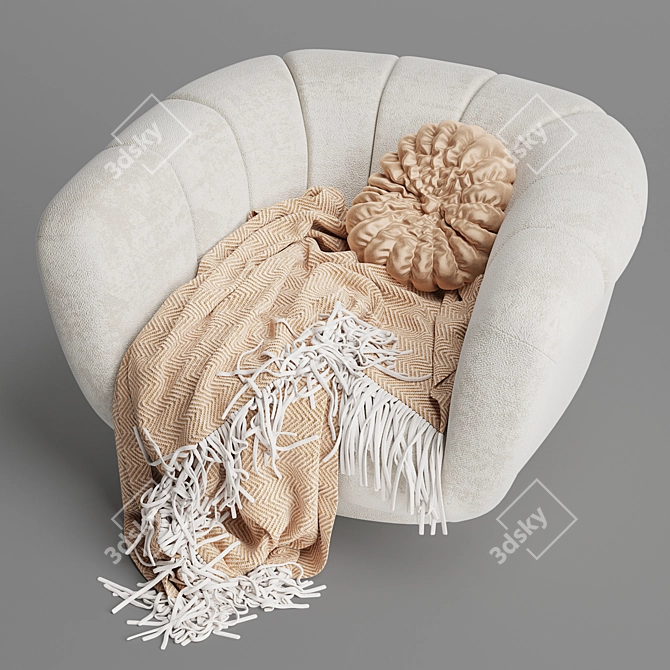 Odea: Stylish and Comfortable Armchair 3D model image 4