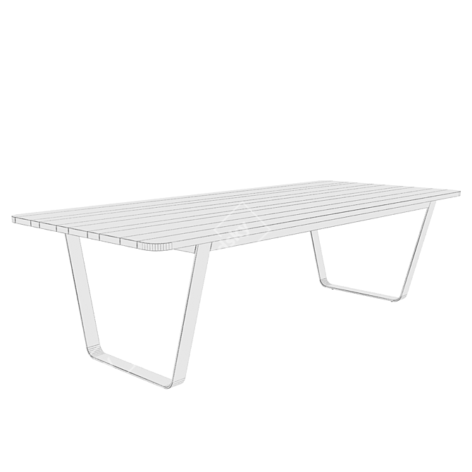 Exquisite Air Dining Table 3D model image 3