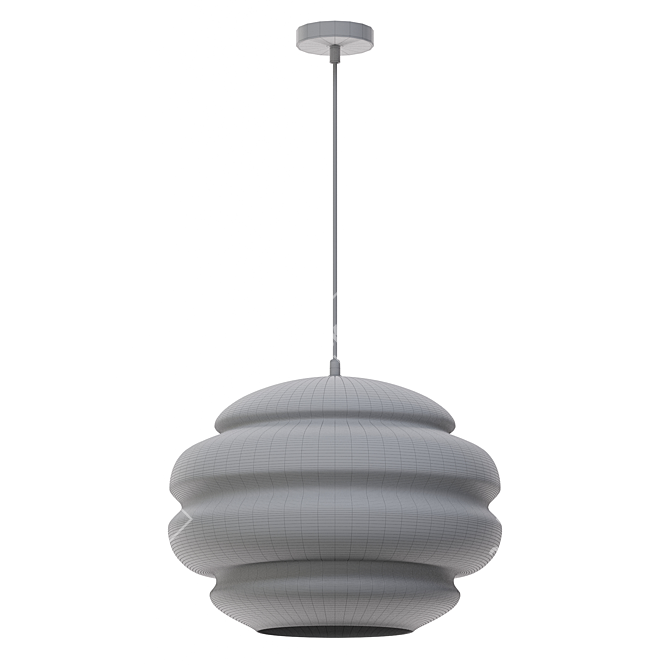 Rustic Ruche Pendant Light 3D model image 2