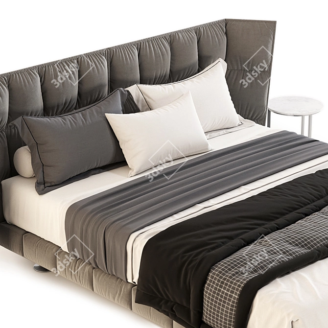 Ultimate Husk Bed: Top Quality & Unmatched Comfort 3D model image 4