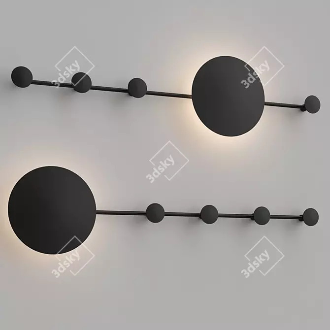 Versatile Beryl Wall Sconce 3D model image 3