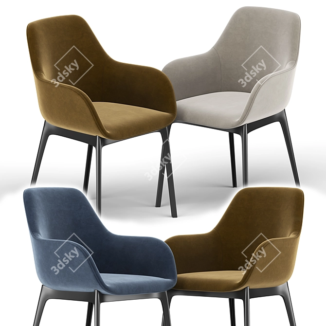 Clap Chair: Revolutionary Seating Solution 3D model image 2