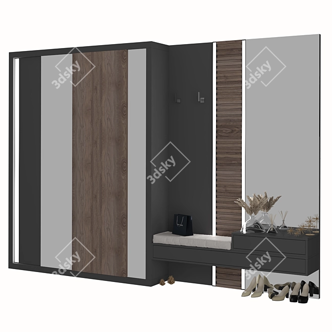 Elegant Hallway Set | 2600x3700x400mm 3D model image 2