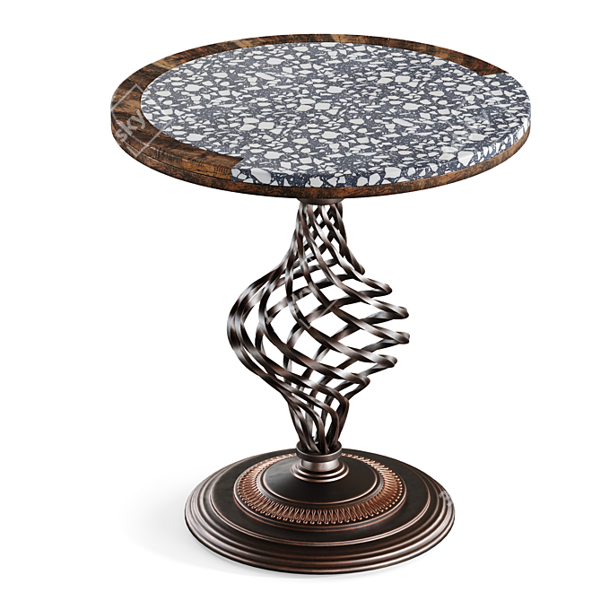 Mexican Style Table: 70x70x76 cm 3D model image 2