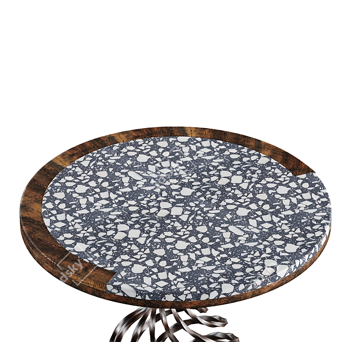 Mexican Style Table: 70x70x76 cm 3D model image 3