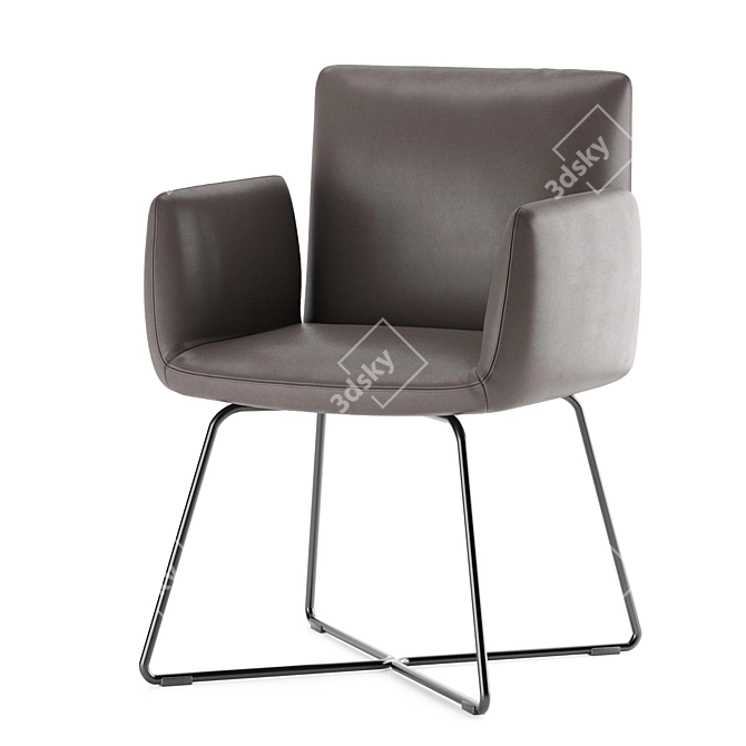 Elegant Jamis Armchair: Jehs & Laub Design 3D model image 1