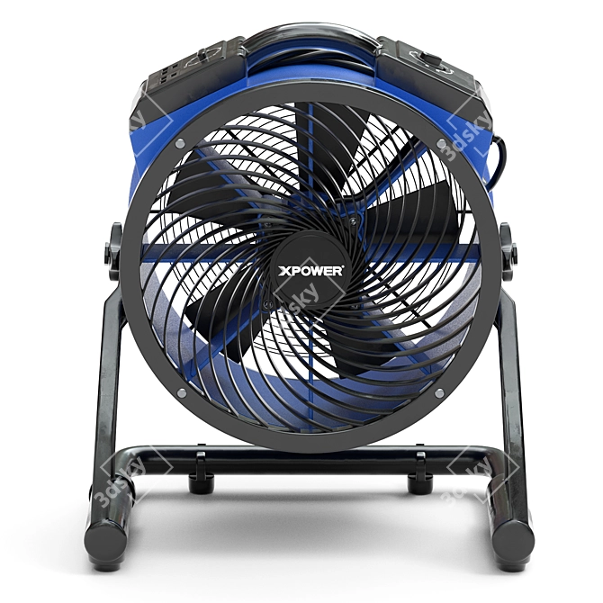 Powerful 1/3 HP Industrial Air Mover 3D model image 3