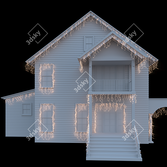 Festive Home Garland Set 3D model image 2