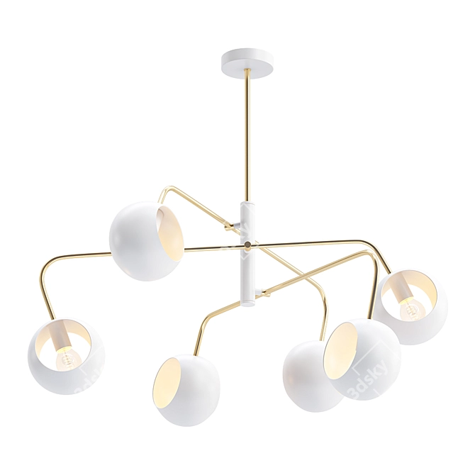Luca Pendant Light - Loft Style 3D model image 1
