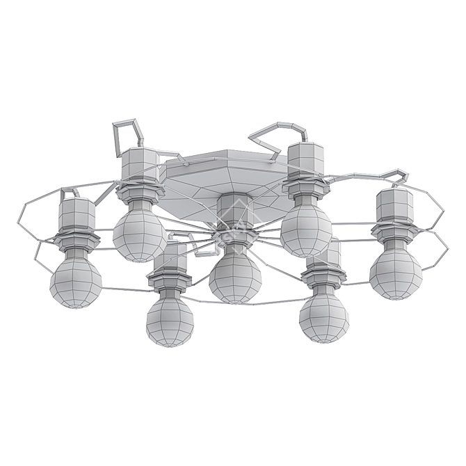 Elegant Fiore Ceiling Light - TK Lighting 3D model image 2