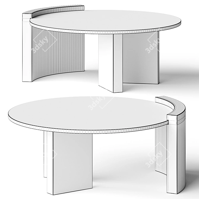 Stylish Jiea Coffee Tables 3D model image 2