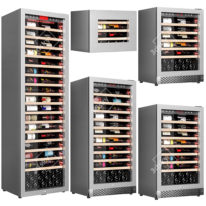 Pevino Wine Fridge Collection: Preserve & Display 3D model image 4