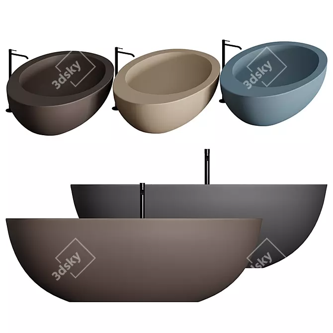 Cielo Le Giare Freestanding Bathtub 3D model image 2