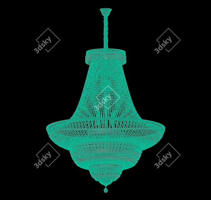 Luxury Diana Chandelier 3D model image 2