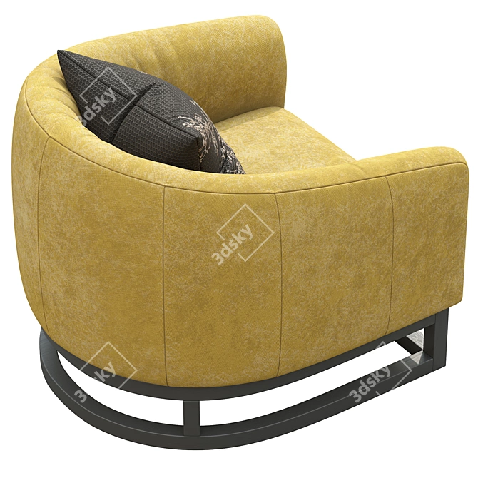 Elegant Heston Tub Chair 3D model image 4
