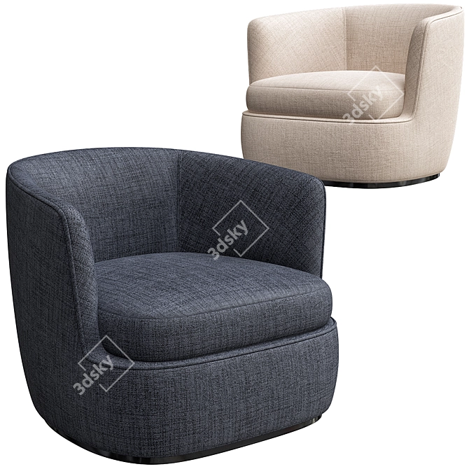 Elegant Apollo Armchair: Modern Design 3D model image 1