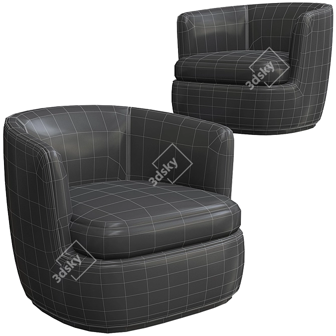 Elegant Apollo Armchair: Modern Design 3D model image 2