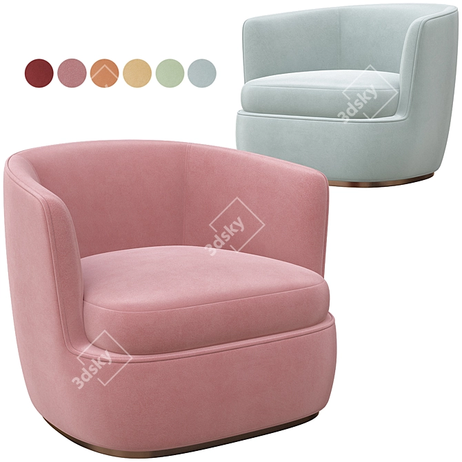 Elegant Apollo Armchair: Modern Design 3D model image 5