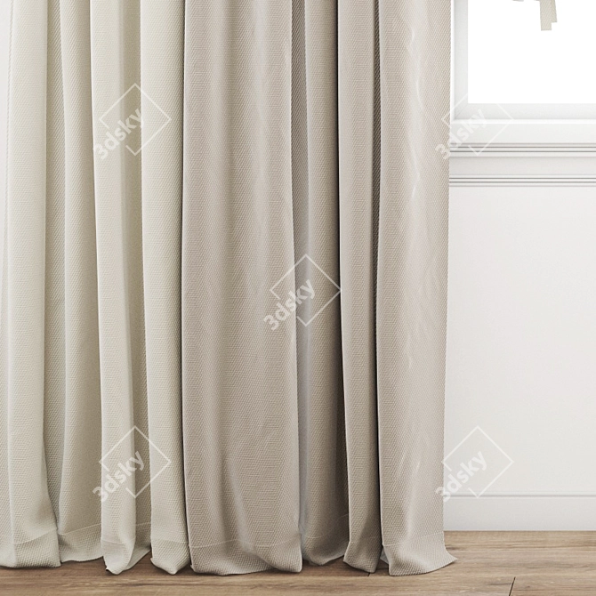 Polygonal Model Curtain 3D model image 3